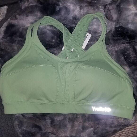 Yvette Power Cross Back Padded Running Bra Size XL NWT High Support - Picture 9 of 14